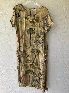 La Cera Safari Print Dress